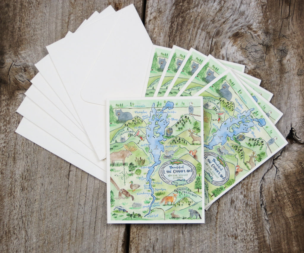 Lake Champlain note card