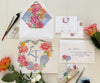 peony wedding crest
