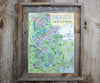 Map of Maine Mountains & Lakes Region