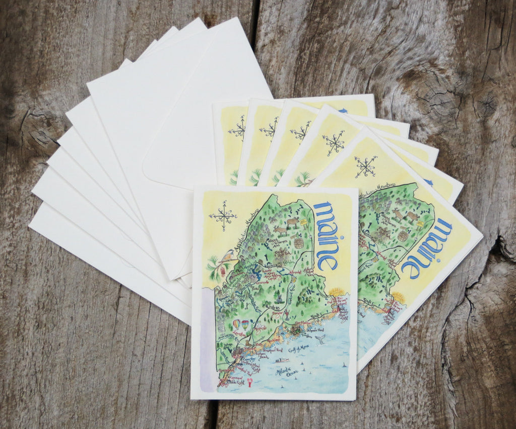 Maine note card