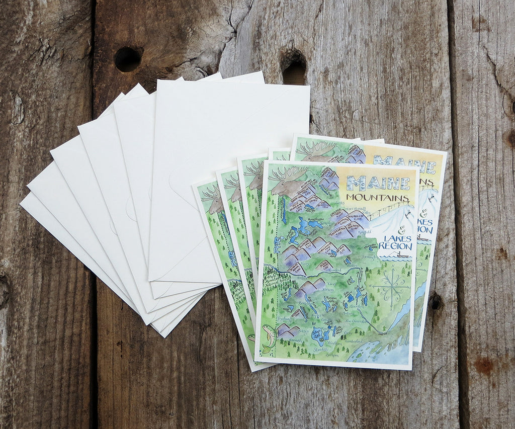 Maine Mountains note card