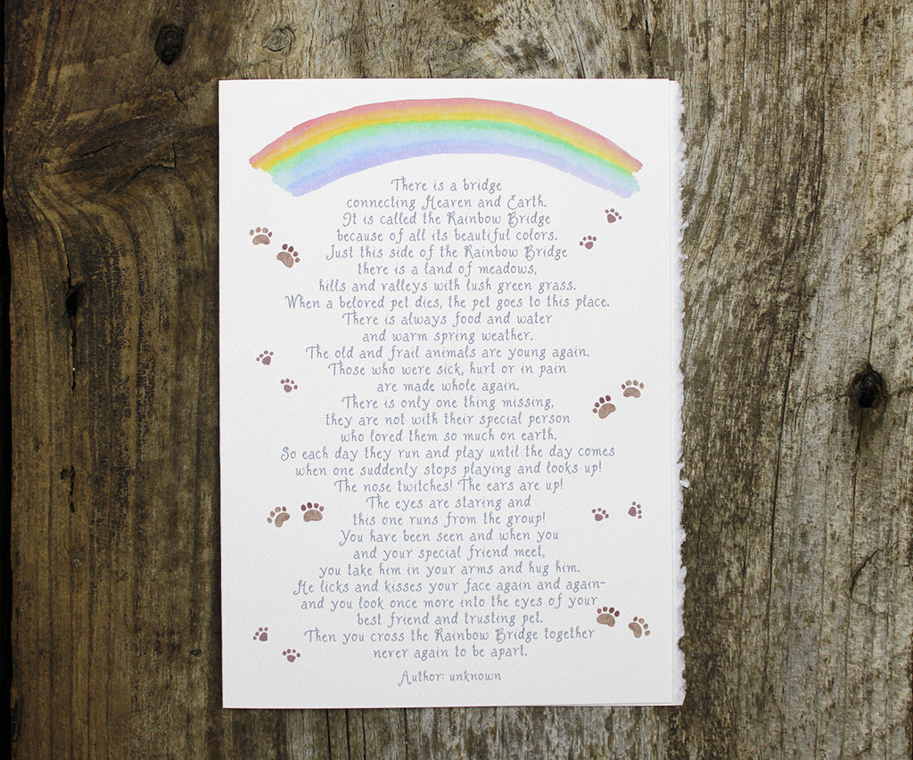 Rainbow bridge card