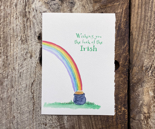 Rainbow St. Pat's card