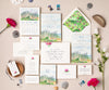 Salty Air wedding invitation full suite