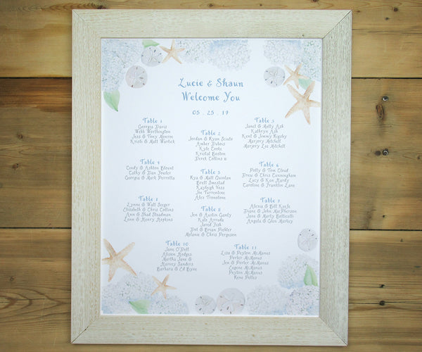 Beach Hydrangea Seating Chart