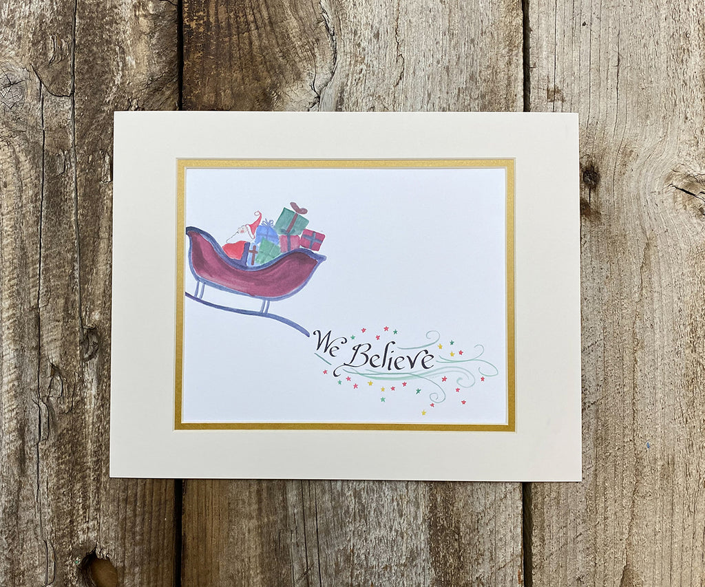 We believe Christmas print