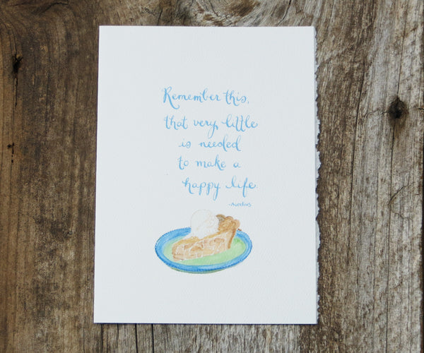 Apple Pie Quote Card