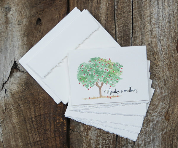 Apple tree thank you note