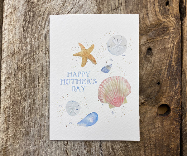 beach treasures mother's day card