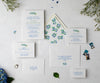 Blueberries wedding invitation suite