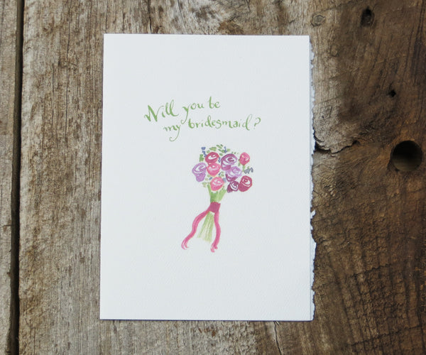 Bridesmaid Card