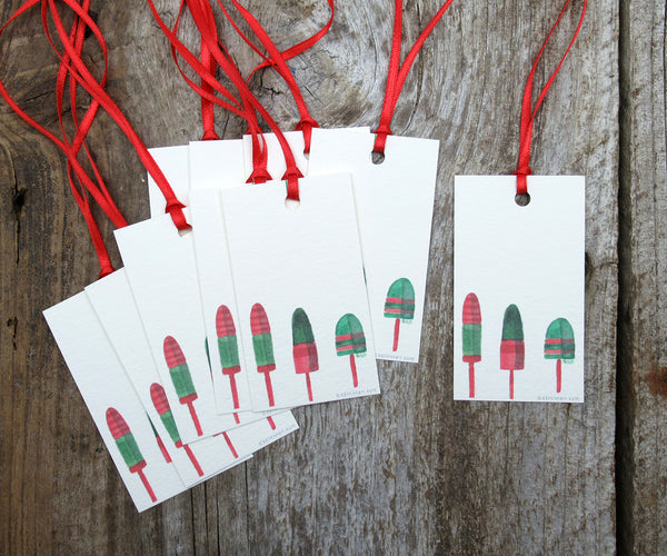 Holiday Buoys Gift Tags