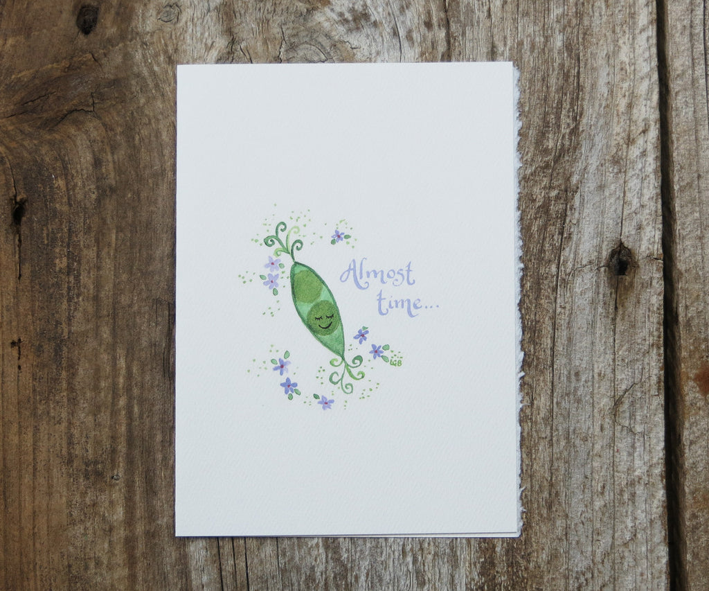 Sweet pea baby card