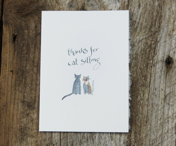 Cat Sitter Pet Card