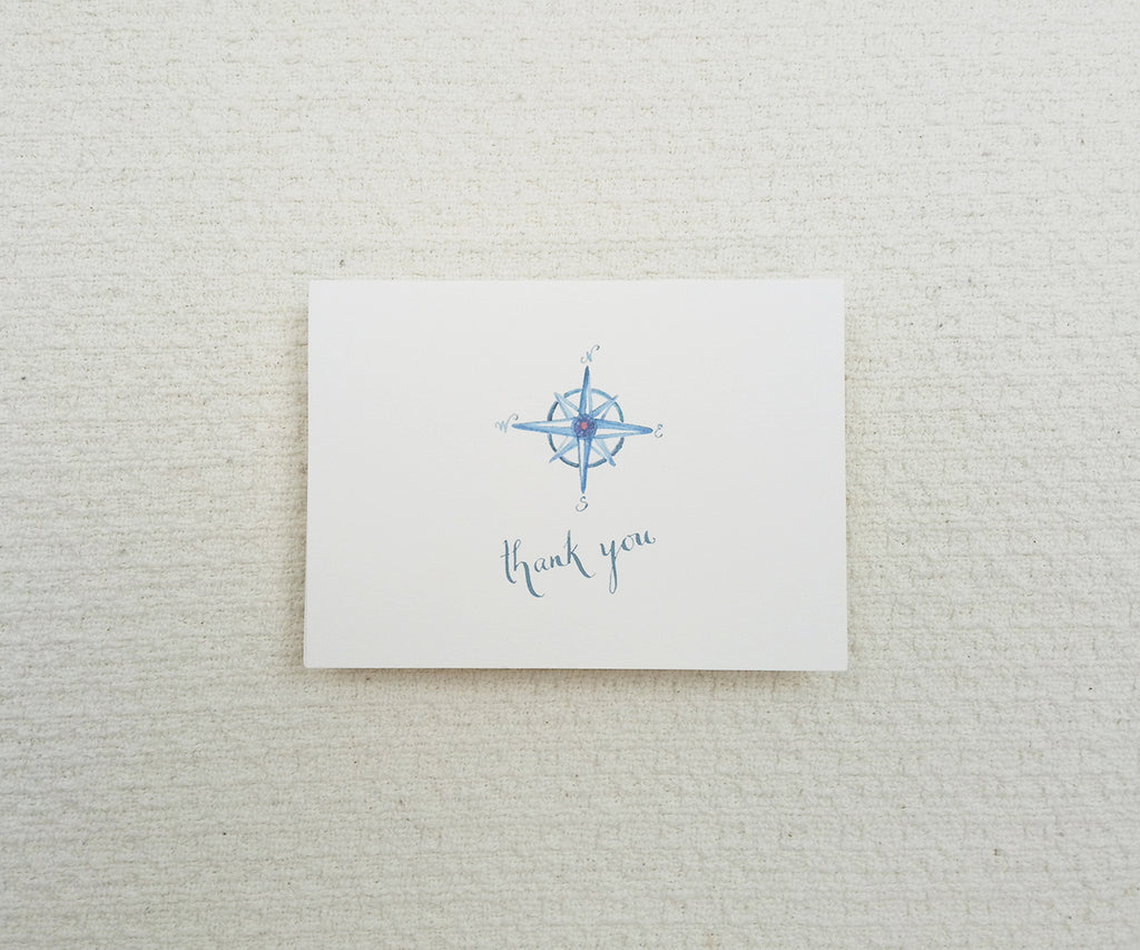 Chic Compass Thank You Notes