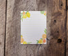 citrus and floral notepad