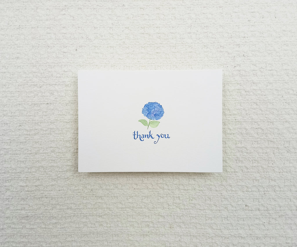 Classic Hydrangea Thank You Notes