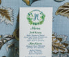 winter greens wedding crest