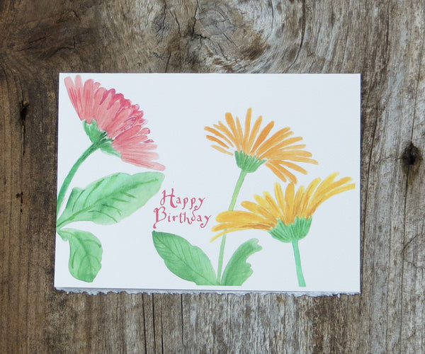 Daisies birthday card