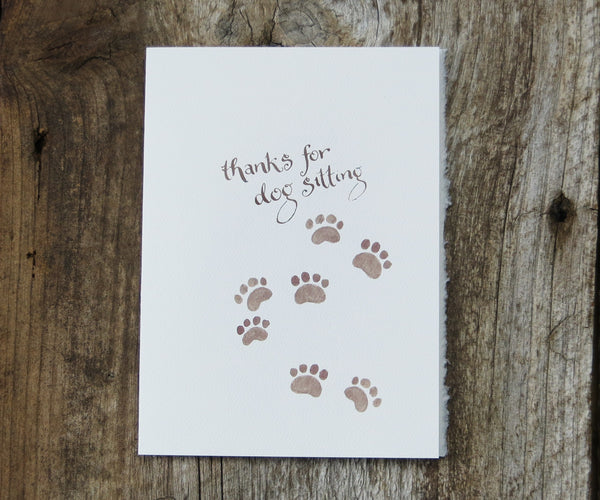 Dog Sitter Pet Card