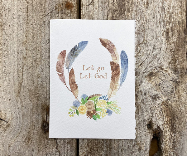 let go let God recovery card
