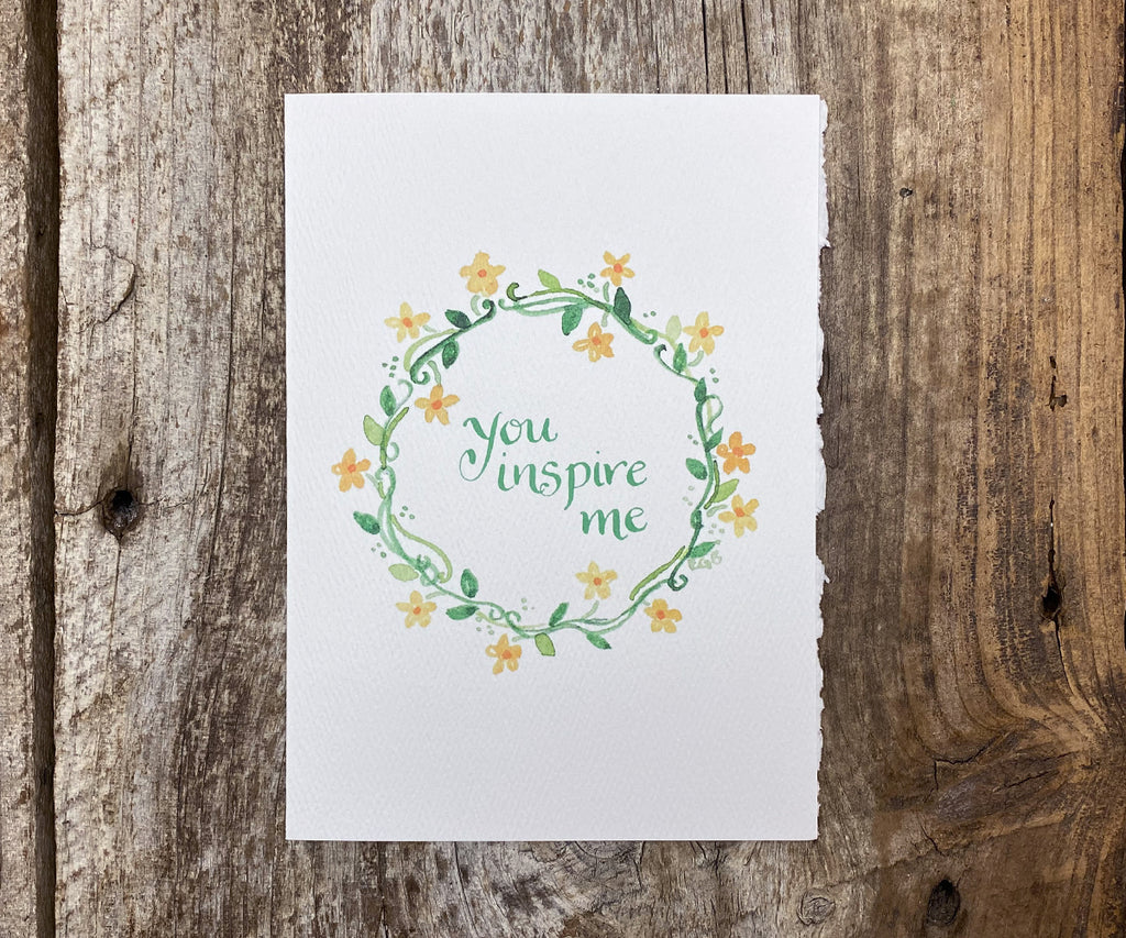floral ring card
