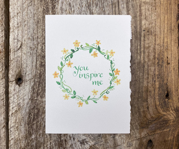 floral ring card