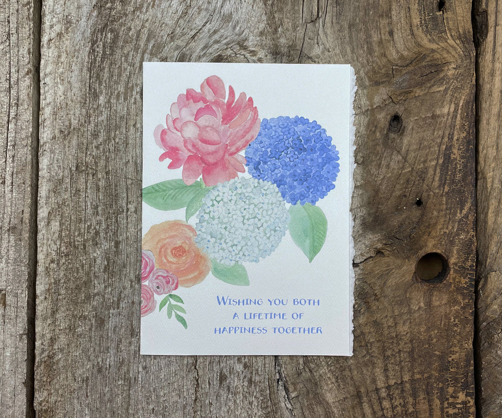 Floral wedding card