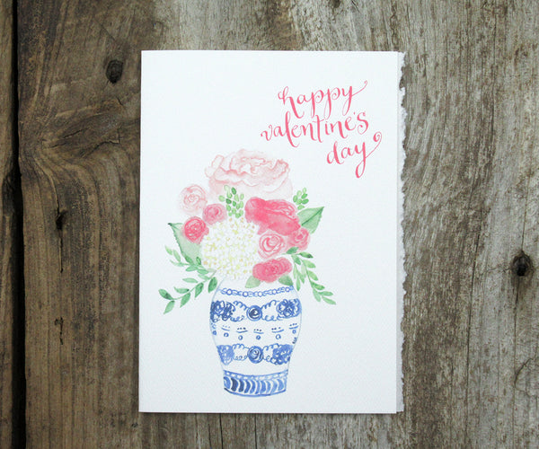 Ginger Jar Valentine Card