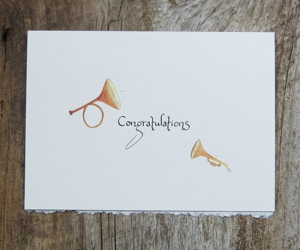 Congratulations Horns Card
