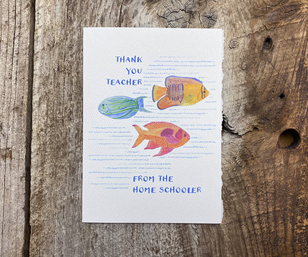 home schoolers card