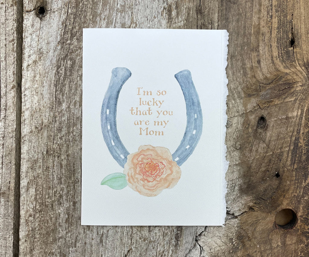 lucky horseshoe card