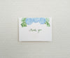 Hydrangea with Greens Wedding Thank You Notes
