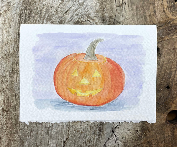 Jack o' Lantern Card