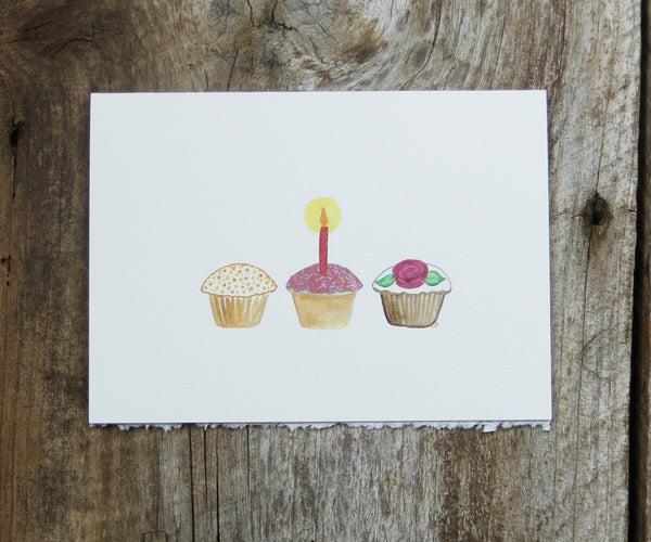 Cupcakes birthday card