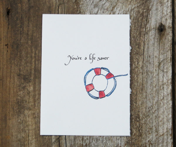 Lifesaver Thank You Card