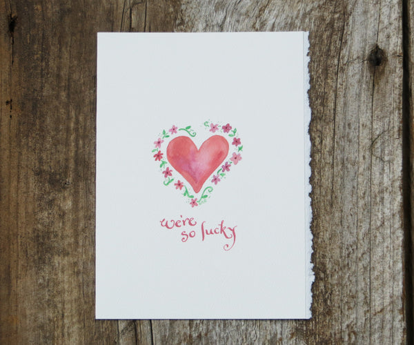 Lucky Heart Valentines Card