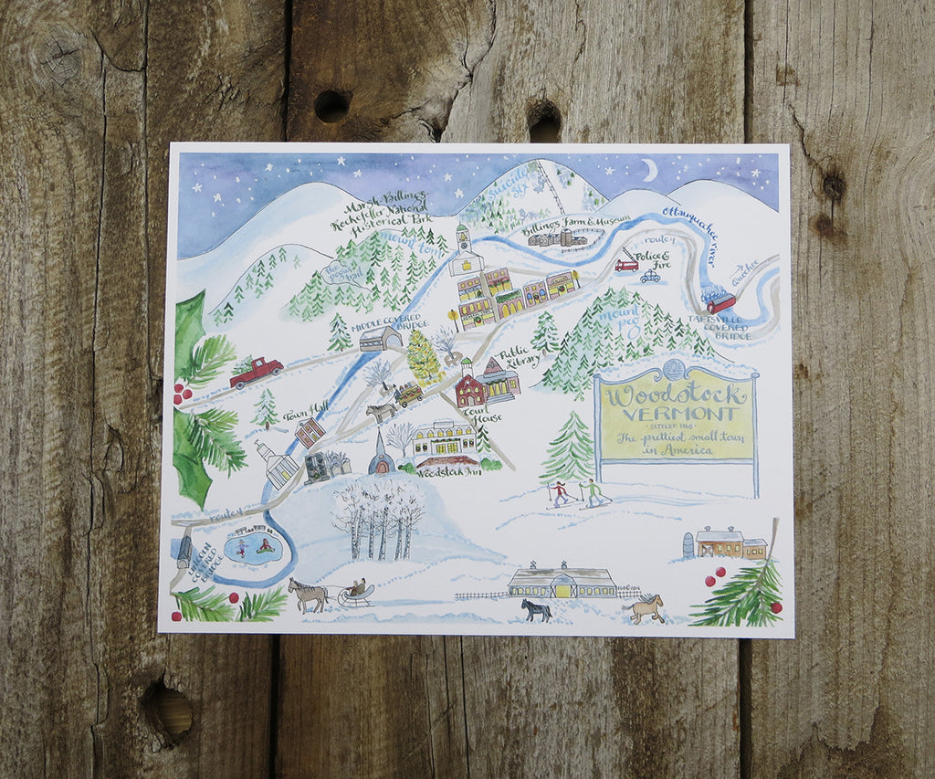 Woodstock, Vermont Map