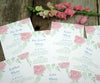 peony menus with guest names