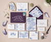 Mountain in autumn wedding invitation
