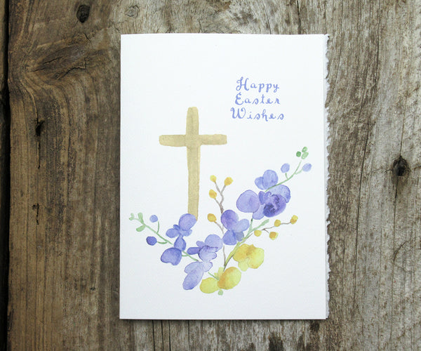 Easter Cross with Orchids