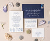 Oyster bar wedding invitation