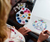 colorful wedding crest