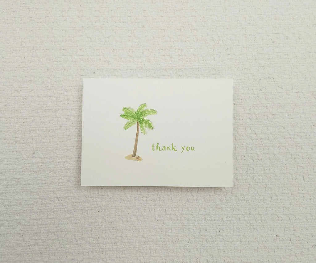 Palm Tree Wedding Thank You Notes