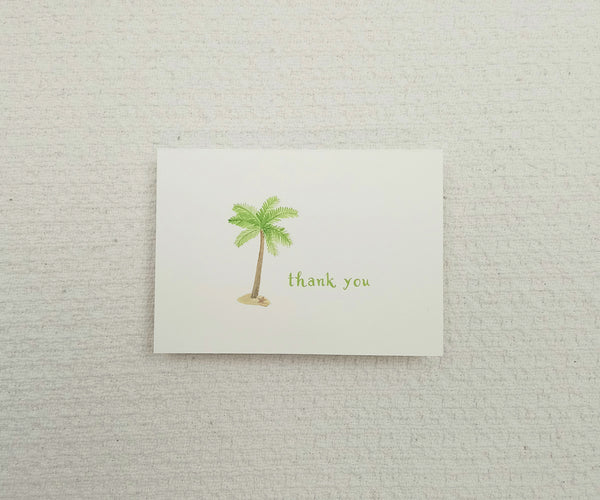 Palm Tree Wedding Thank You Notes
