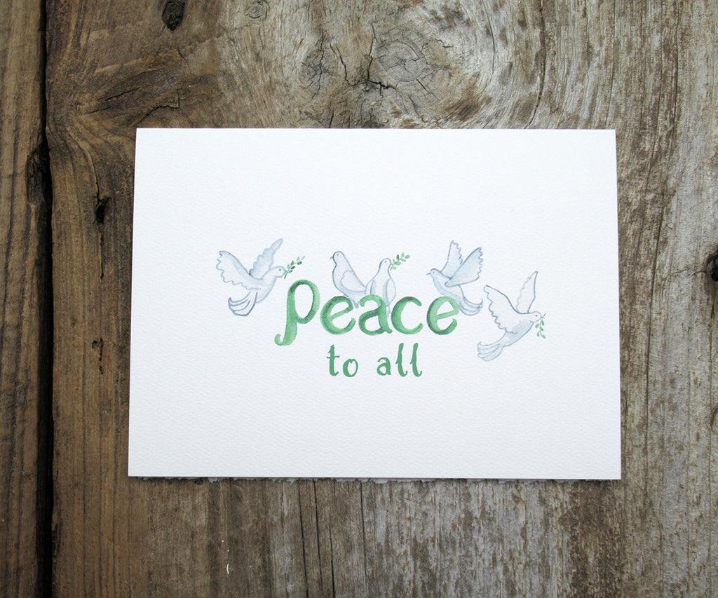 Peace Doves Holiday Card