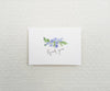 Periwinkle Bouquet Wedding Thank You Notes