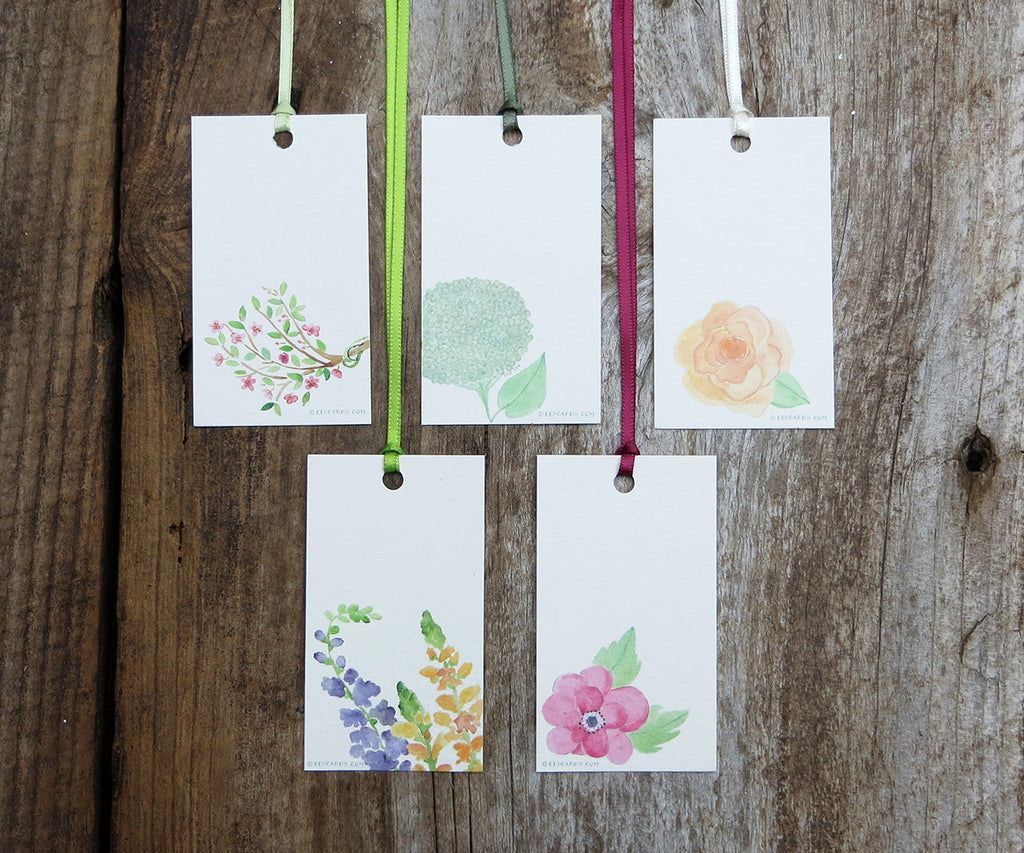 Pretty Flowers Gift Tags