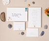 Scallop shell wedding invitation