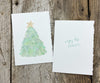 Beach Glass Tree Holiday Card